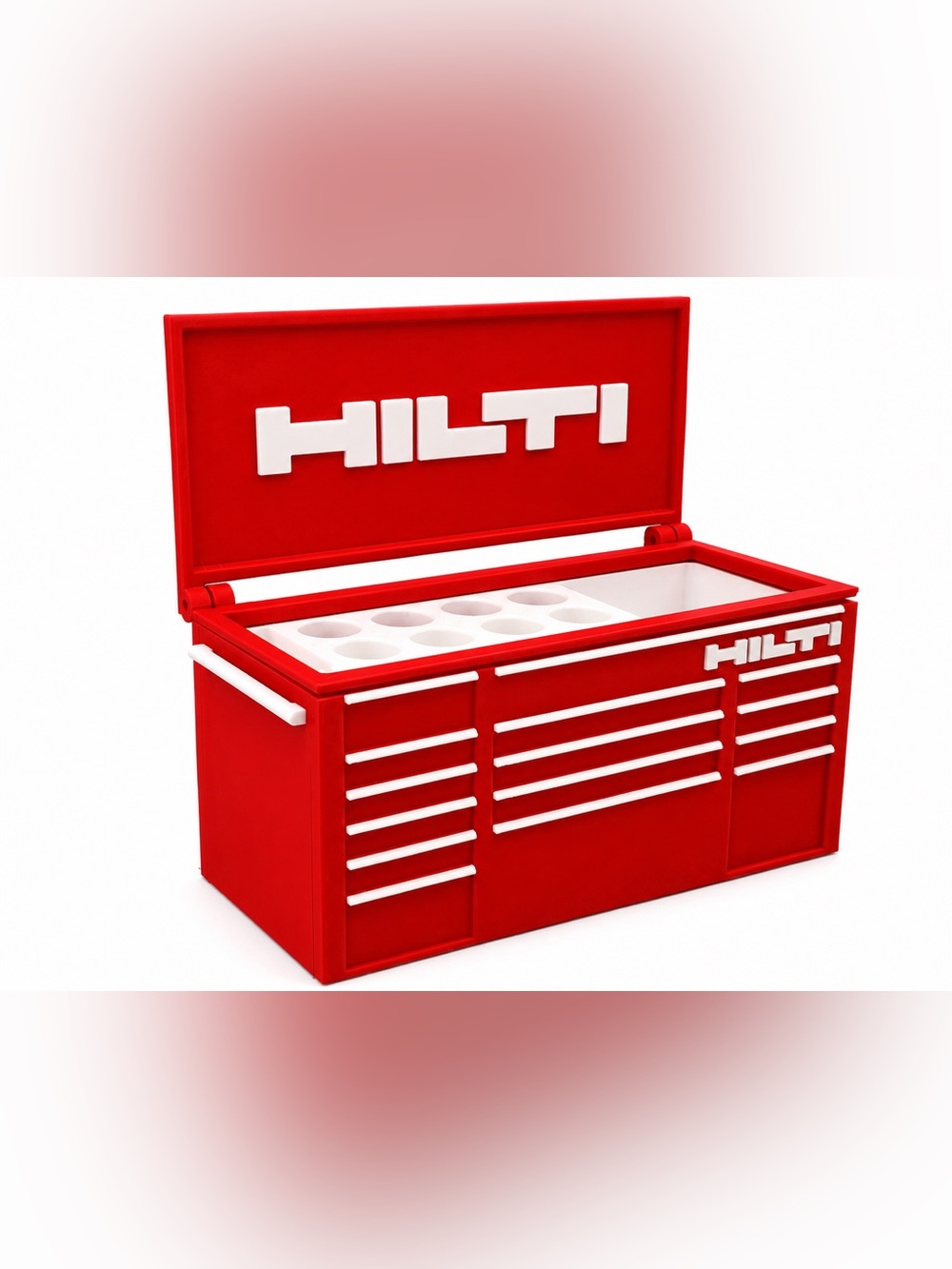 Hilti Mini Toolbox Pen And Trinket Holder Desk Top Organizer